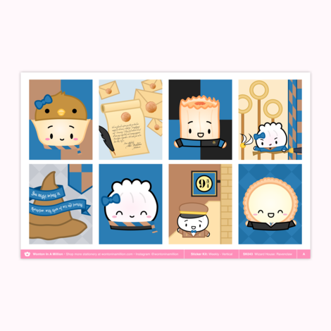 Wizard Houses - Ravenclaw | Weekly Vertical Kit