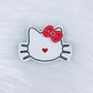 Red Kitty Bow Feltie Planner Clip
