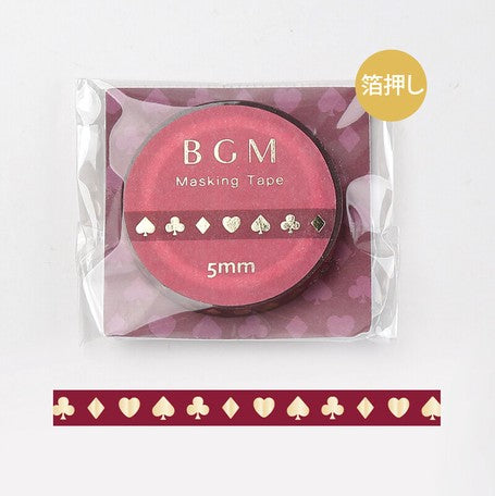 Red Playing Card Washi Tape