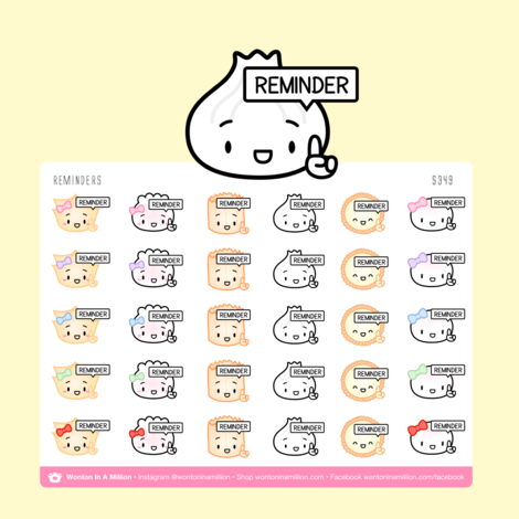 Reminders | Sticker Sheet