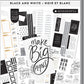 Value Pack Stickers - Black & White