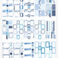 Value Pack Stickers - Indigo Tie Dye