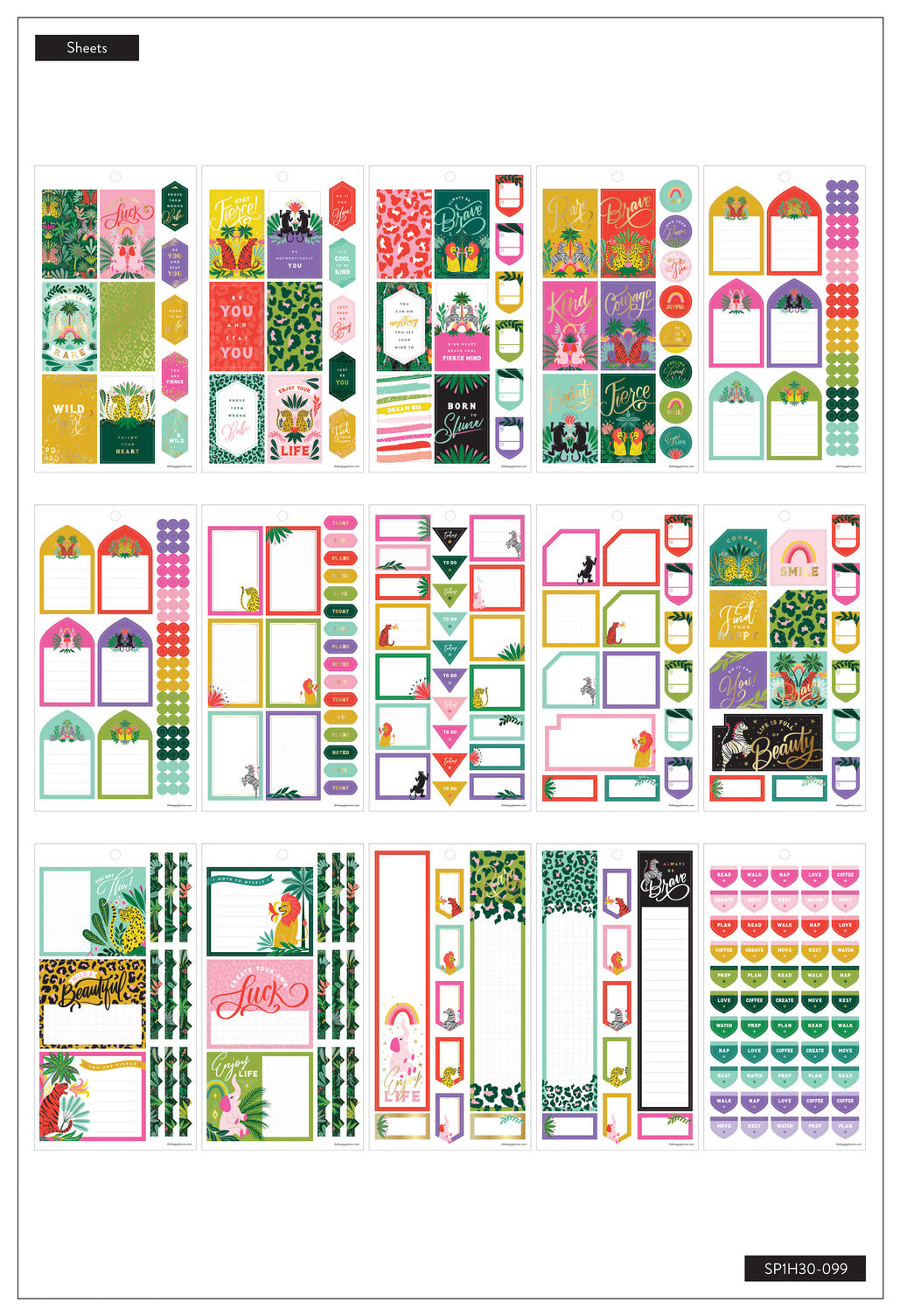 Value Pack Stickers - Jungle Vibes