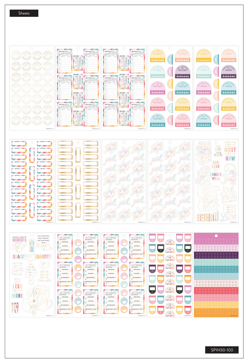 Value Pack Stickers - Save Now Spend Later