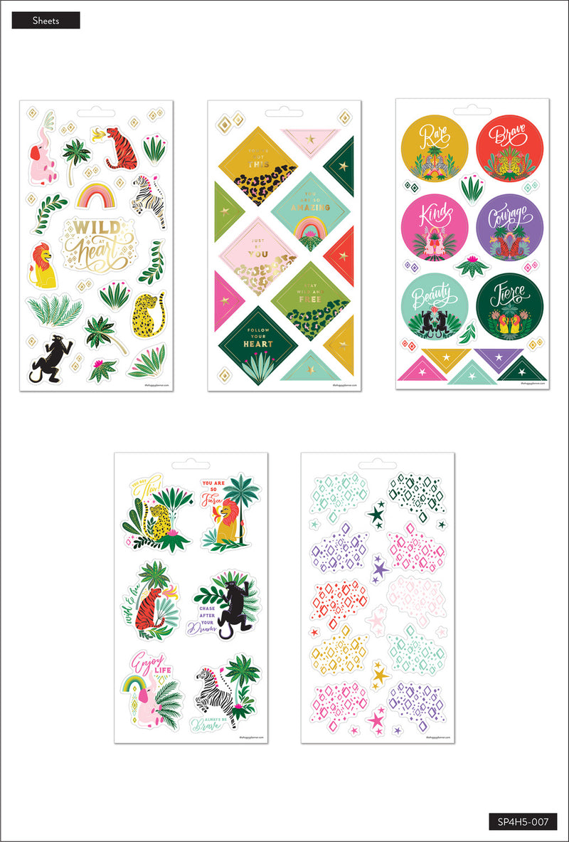 Jungle Vibes - 5 Sticker Sheets