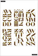 Cheetah Alphabet Stickers