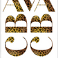 Cheetah Alphabet Stickers