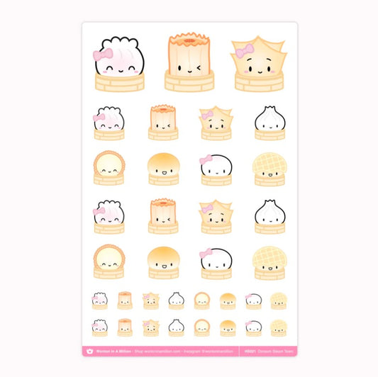 Dimsum Steam Team | Washi Stickers