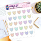 Scalloped Hearts | Sticker Sheet