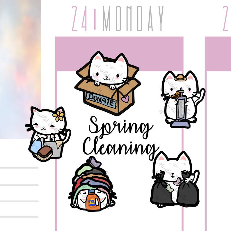 Spring Clean | Sticker Sheet – Stickie Planning