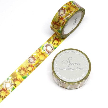 Foiled Sunflower Washi Tape
