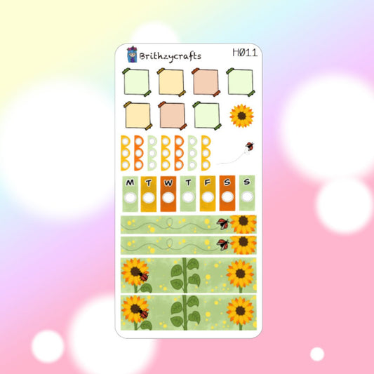 Sunflower Field - Hobonichi Week Kit
