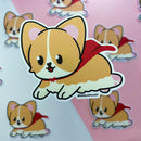 Super Cape Corgi | Sticker