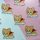 Super Cape Corgi | Sticker
