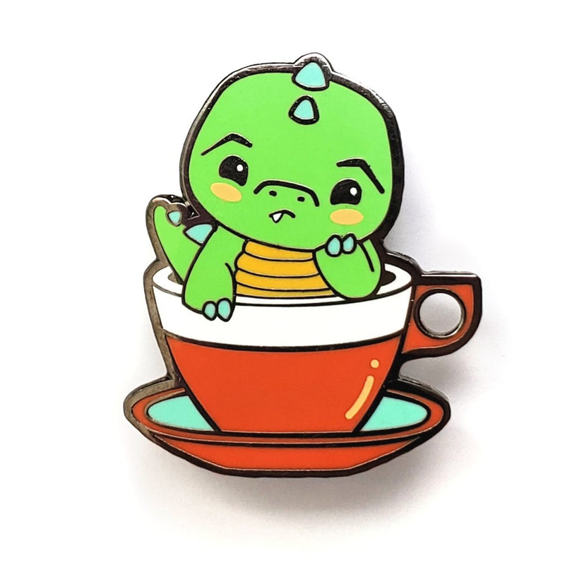 Green Tea Rex | Enamel Pin