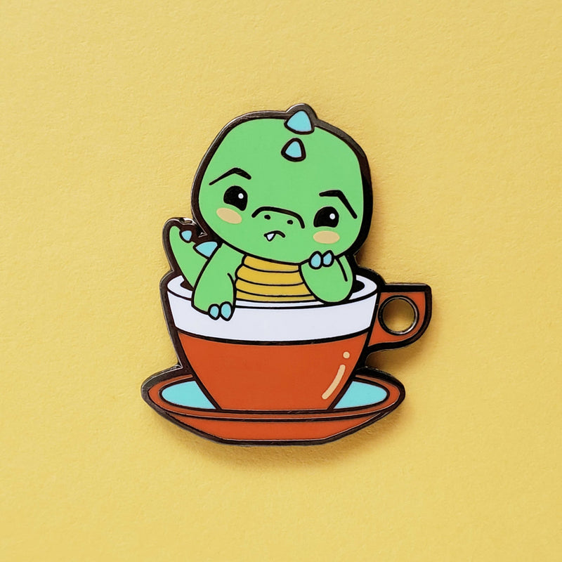 Green Tea Rex | Enamel Pin