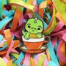 Green Tea Rex | Enamel Pin