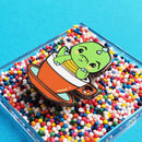 Green Tea Rex | Enamel Pin