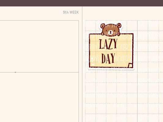 Teddy Note Sticker | Sticker Sheet