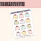 Teddy Note Sticker | Sticker Sheet