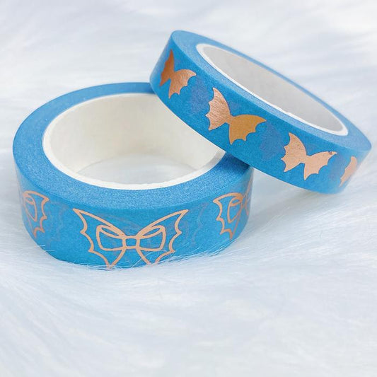 Topaz Bat Bow | Washi Tape Bundle