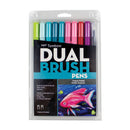 Dual Brush Pens 10pk - Tropical
