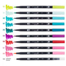Dual Brush Pens 10pk - Tropical