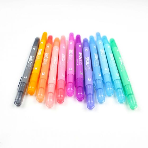 TwinTone Marker 12pk - Pastel