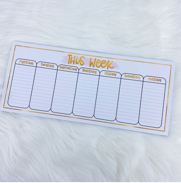 This Week Desk Notepad