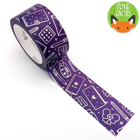Stationery Lover (Space Purple) - Washi
