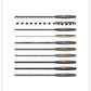 Black and White Skinny Washi Tape