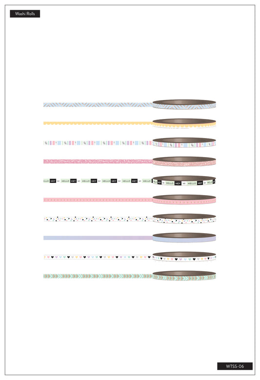Pastel Skinny Washi Tape