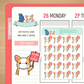 Miso Corgi Wears A Mask | Sticker Sheet