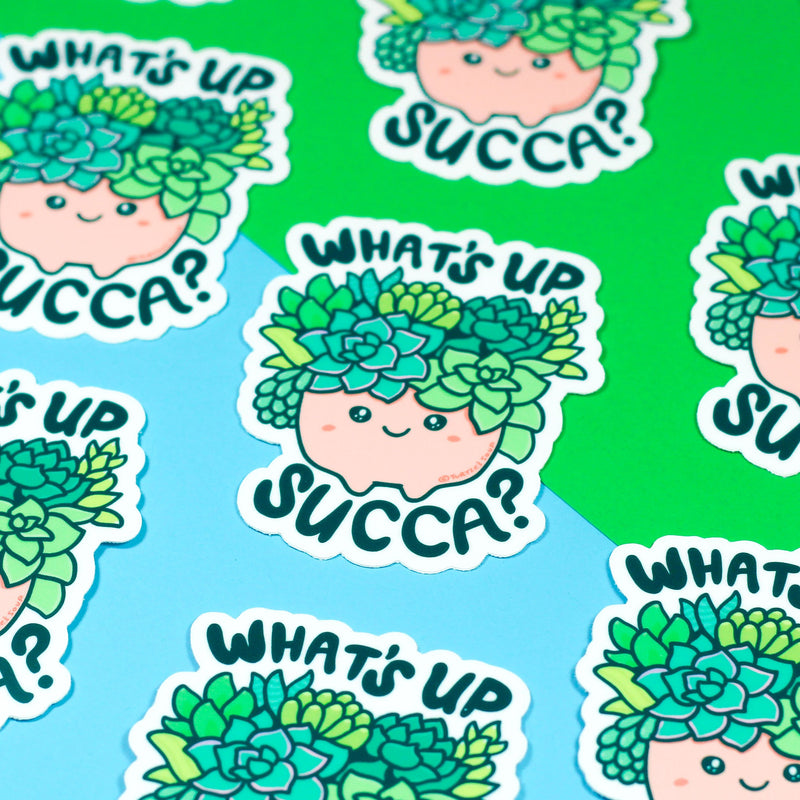 What's Up Succa Succulent | Vinyl Sticker