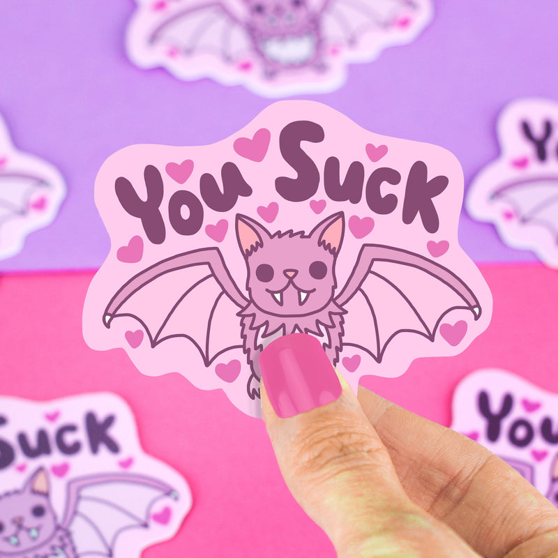 You Suck Vampire Bat | Vinyl Sticker