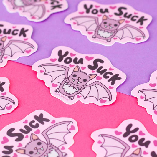 You Suck Vampire Bat | Vinyl Sticker