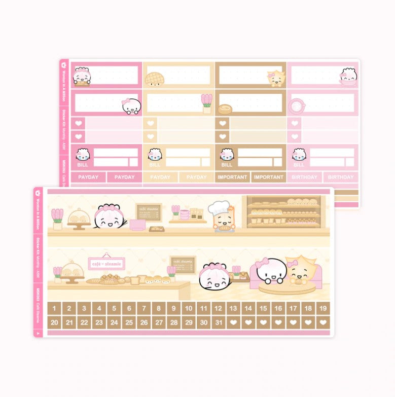Cafe Steamie | Monthly A5W