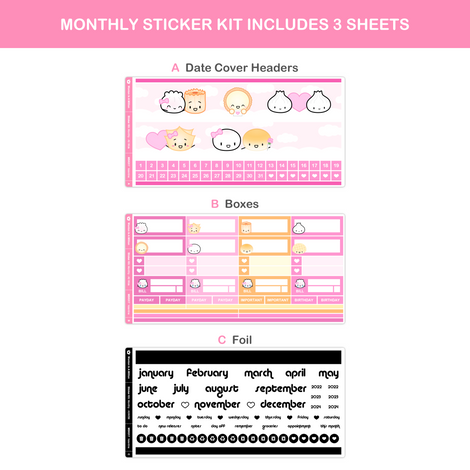 Valentine | Monthly A5W