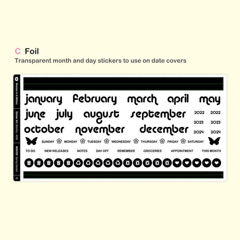 Spring Garden | Monthly A5W