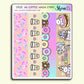 A6 Coffee Washi Strips