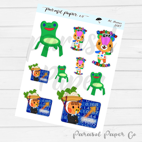 AC Memes | Sticker Sheet