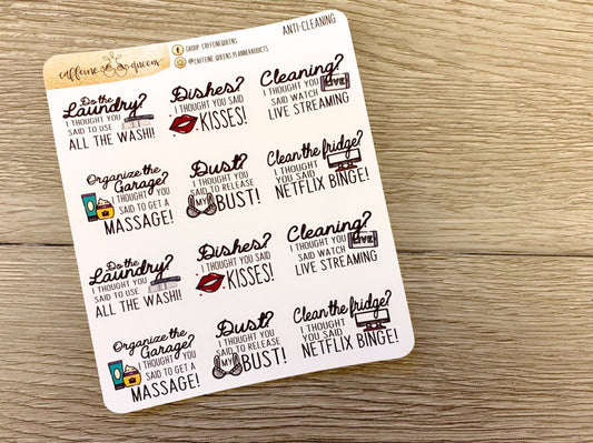 Anti-Cleaning | Sticker Sheet