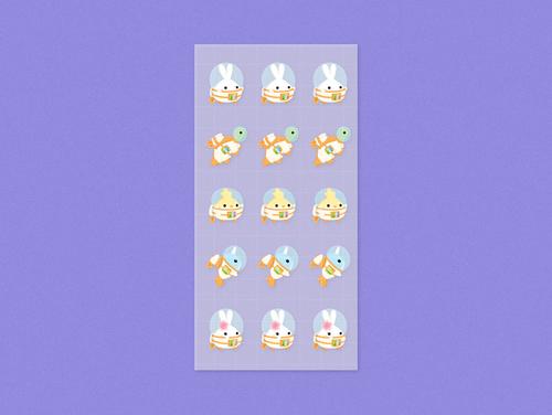Lil' Astronaut | Transparent Seal Stickers