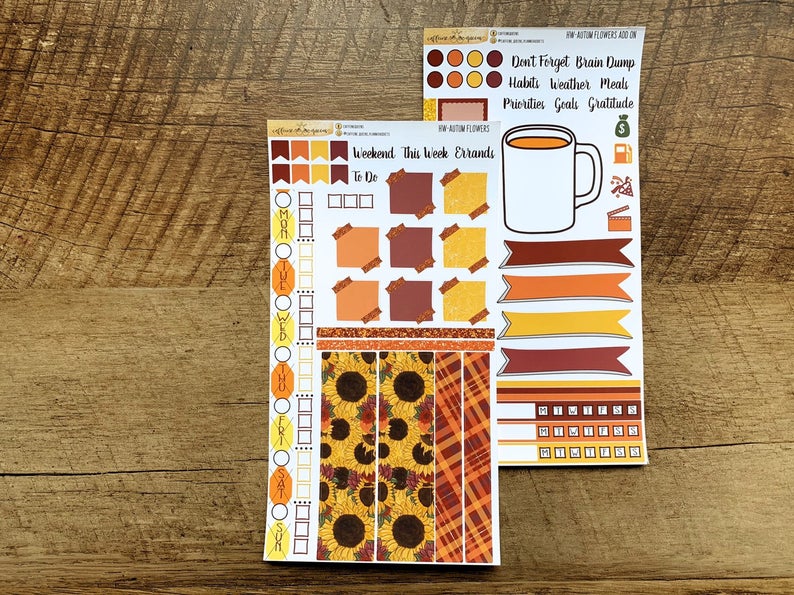 Autumn Flowers | Hobonichi Weeks Kit