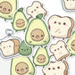 Cute Avocado Toast | Sticker Set