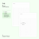 Sakura - B6 - Daily (Undated, 1 Month) | Planner