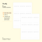 Sakura - B6 - Monthly (Undated, 12 Months) | Planner