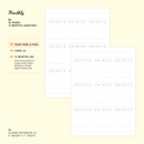 Porcelain - B6 - Monthly (Undated, 12 Months) | Planner