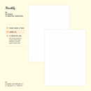 Sakura - B6 - Monthly (Undated, 12 Months) | Planner