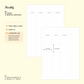 Porcelain - B6 - Monthly (Undated, 12 Months) | Planner